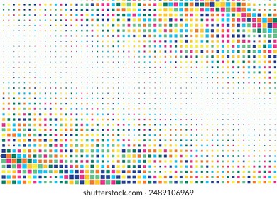 Set of abstract halftone colorful backgrounds..