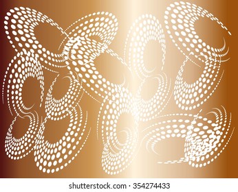 Set of Abstract Halftone Logo Design Element, vector illustration