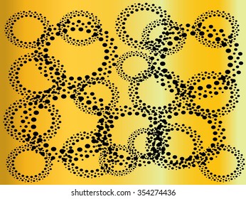 Set of Abstract Halftone Logo Design Element, vector illustration