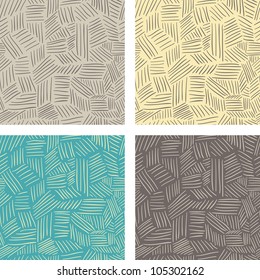 Set of abstract hand draw patterns