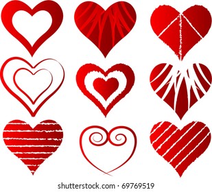 set of abstract hearts