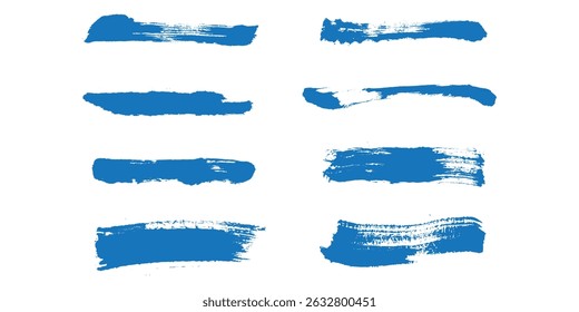 Conjunto de Plantillas abstractas de fondo Horizontal grunge. Vector de manchas negras con bordes irregulares. Pinceladas dibujadas a mano aisladas en blanco. Para texto, publicidad, diseño de texturas