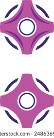un conjunto de iconos abstractos