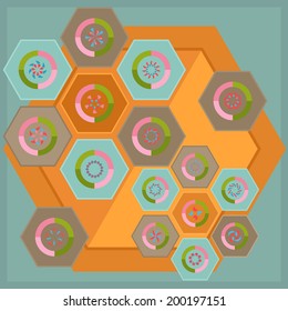 Set of abstract icons for design and web elements.design icon