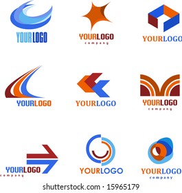 SET OF ABSTRACT ICONS, VECTOR FILE