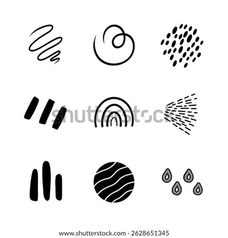 Set of abstract icons vector illustration