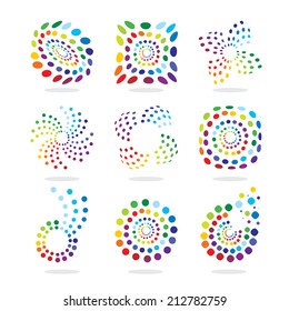 Set of abstract illustration icon
