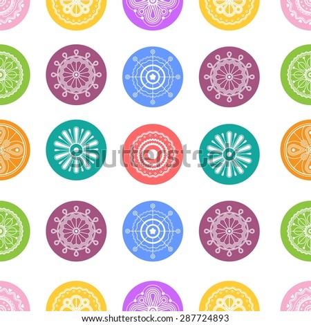 Set of abstract Infinite icons pattern.