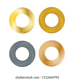 Set of abstract Infinite loop logo template