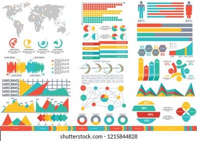 set of abstract infographics elements. Vector business template for presentation. Creative concept for infographic.