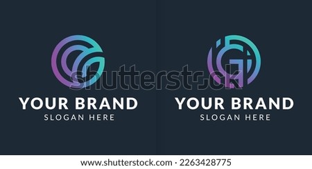 Set of abstract initial letter G logo template. icons for business of fashion, sport, automotive [[stock_photo]] © 