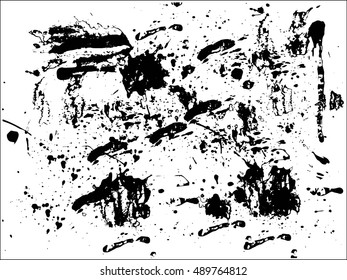 Set of Abstract Ink splash background, grunge vector design template - paint brush 