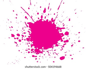Set of Abstract Ink splash background, grunge vector design template - paint brush
