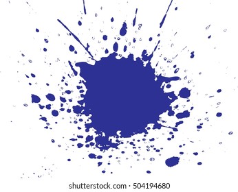 Splattered Watercolor Circle Border Blue Red Stock Photo (Edit Now ...