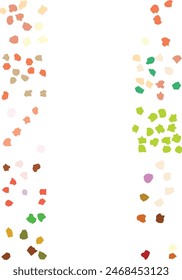 A set of abstract isolated boho grunge cut out shapes.