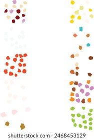 A set of abstract isolated boho grunge cut out shapes.