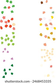 A set of abstract isolated boho grunge cut out shapes.