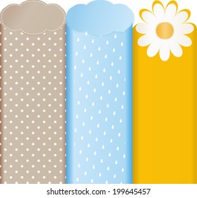set of abstract labels with different print designs. Vector, EPS10