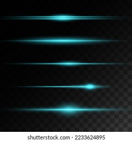  Set von abstrakten Linsen Flares. Glühende Sterne Lichter und Falten auf transparentem Hintergrund. Transparente Lichteffekte für Ihr Design. Vektorgrafik.