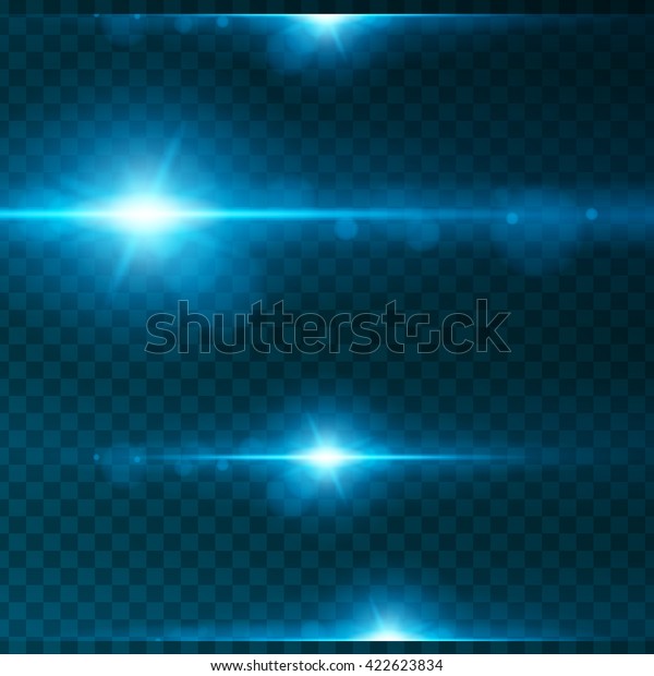 Set of Abstract Lens\
Flares.Design spare. Glowing stars . Lights and Sparkles on\
Transparent Background. Transparent Light Effects for Your Design.\
Vector Illustration.