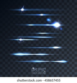 set of abstract lens stripes on transparent background vector illustration. part of collection. good for your design
