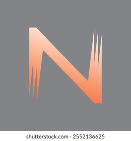set of Abstract letter N logo design. modern creative logotype monogram icon design inspiration.