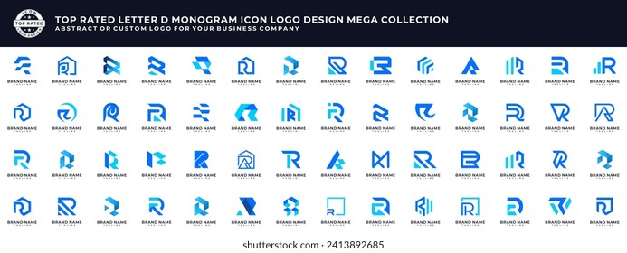 Conjunto de letras abstractas Diseño del logotipo de monograma R, iconos para la identidad de su empresa