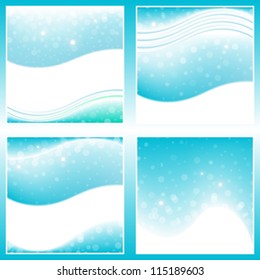 Set of abstract light backgrounds