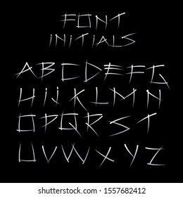 Set Abstract Line Letter A-Z  font logo icon. Creative design concept for initial or business identity