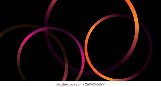 Satz abstrakter Linien mit Farbverlauf. Vektorhintergrund mit Regenbogen-Wellenformen. Grafikmuster von 3D-Wellenelementen. Farbposter-Design