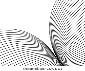 Set Abstract lines colors design element on white background of waves. Vector Illustration eps 10 for grunge elegant business card, print brochure, flyer, banners, cover book, label, fabric