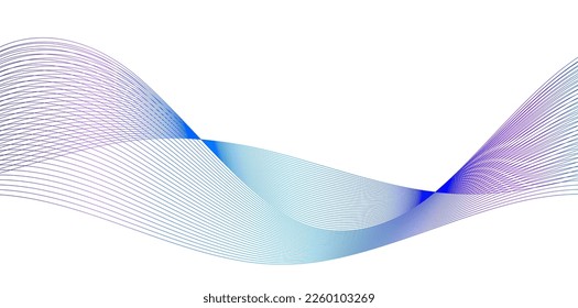Set Abstract lines colors design element on white background of waves. Vector Illustration eps 10 for grunge elegant business card, print brochure, flyer, banners, cover book, label, fabric

