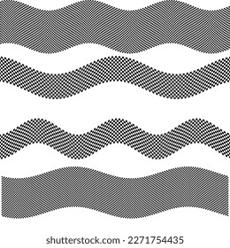Establecer el elemento de diseño de colores de líneas abstractas en el fondo blanco de las ondas. Vector Illustration eps 10 para grunge y elegante tarjeta de visita, folleto de impresión, volante, banners, carteles, portada, etiqueta, tela
