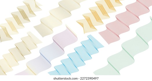 Set Abstract lines colors design element on white background of waves. Vector Illustration eps 10 for grunge elegant business card, print brochure, flyer, banners, cover book, label, fabric
