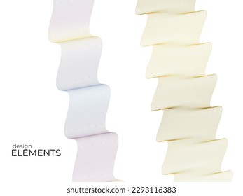 Establecer el elemento de diseño de colores de líneas abstractas en el fondo blanco de las ondas. Vector Illustration eps 10 para grunge y elegante tarjeta de visita, folleto de impresión, volante, banners, carteles, portada, etiqueta, tela
