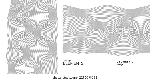 Legen Sie abstrakte Linien Farben Design Element auf weißem Hintergrund der Wellen. Vektorgrafik eps10 für farbige, elegante Visitenkarte, Druckbroschüre, Flyer, Banner, Coverbook, Label, Stoff
