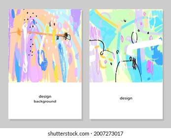 Set of abstract line,sketch,drawing vector illustration. Artistic background for design notebook,banner,cards,poster,print,cover.