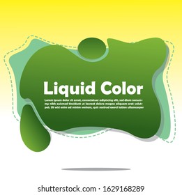 Set of abstract liquid shape color vector illustration template. Fluid gradient color design. Ready use for print and web design