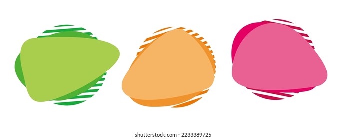 set of abstract liquid shape. modern dynamic colored element. fluid banner with geometric shape vector illustration.