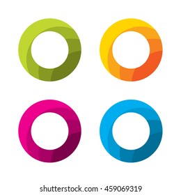 Set of abstract logo template. Corporate icons