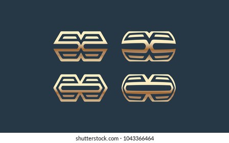 Set of Abstract Logo Template Design Vector 