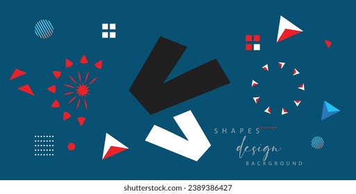 Conjunto de logotipos e iconos abstractos en estilo plano. Ilustración vectorial.