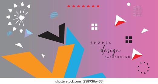 Set of abstract logos and icons in flat style. Vector illustration.
