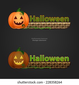 Set of abstract logos kittens. vector illustration