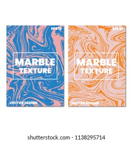 Set of abstract marble liquid backgrounds. Perfect design for posters, cards, brochure, invitations.Eps 10 vector file.