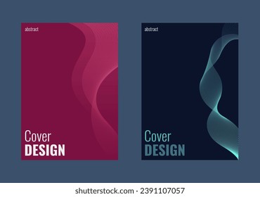 Conjunto de fondo abstracto minimalista para su diseño de portada, volante, folleto y más