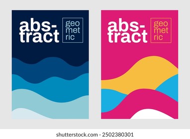 Set of abstract minimalist background for your cover design, business card, book, poster, flyer, brochure and more. Curvy design.
Wave design. Abstract wavy design.