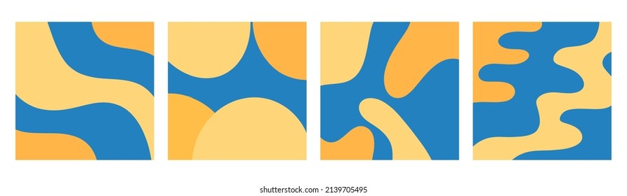 Abstrakte, minimalistische, handgemalte Illustration für Wanddekoration, Postkarte oder Broschürendesign. Mode, Vektorgrafik, Flachdesign, Cartoon. Alle Elemente sind isoliert.