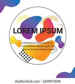 Set of abstract minimalist vector backgrounds with liquid bubble shapes. eps 10