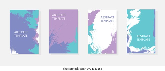 Set of abstract minimalistic templates. The background is suitable for brochure, booklet, book cover